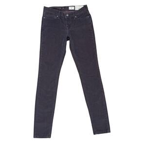 All Saints Ashby Low Rise Skinny Fit Purple Corduroy Jeans Size 25